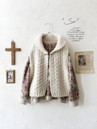 SO／ピン付きざっくりニットベスト・アイボリー