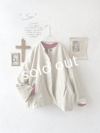 SO／綾コーデュロイコクーンジャケット・ライトベージュ