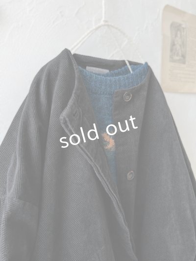 画像2: SO／綾コーデュロイコクーンジャケット・チャコール