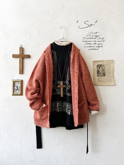 画像1: SO／シェットリノカーディガン・オレンジ