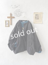 SO／綾コーデュロイコクーンジャケット・チャコール