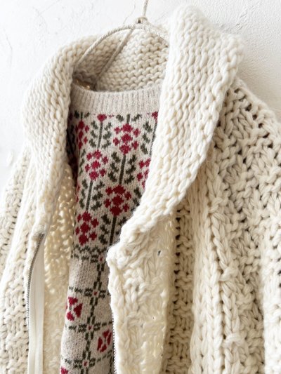 画像2: SO／ざっくりニットカーディガン・アイボリー