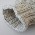 画像7: Sana Hastakala／Nepal knit volume leg warmer・杢ホワイト (7)