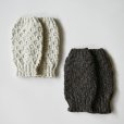 画像3: Sana Hastakala／Nepal knit volume leg warmer・杢ホワイト (3)