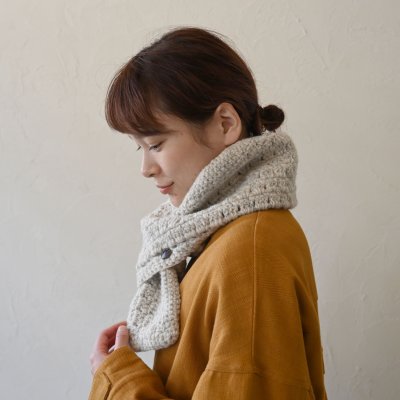 画像5: Sana Hastakala／Nepal knit  muffler・杢ホワイト