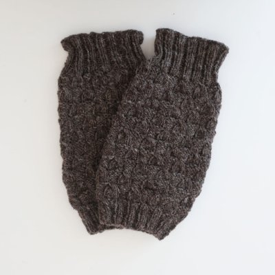 画像4: Sana Hastakala／Nepal knit volume leg warmer・杢ホワイト