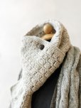 画像3: Sana Hastakala／Nepal knit  muffler・杢ホワイト (3)