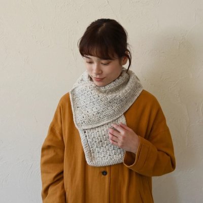 画像7: Sana Hastakala／Nepal knit  muffler・杢ホワイト