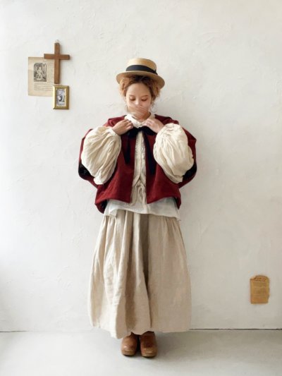 画像6: MARCHE' DE SOEUR／セーラ襟のタッセルちびコート・クラシカルレッド