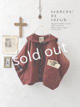 MARCHE' DE SOEUR／セーラ襟のタッセルちびコート・クラシカルレッド