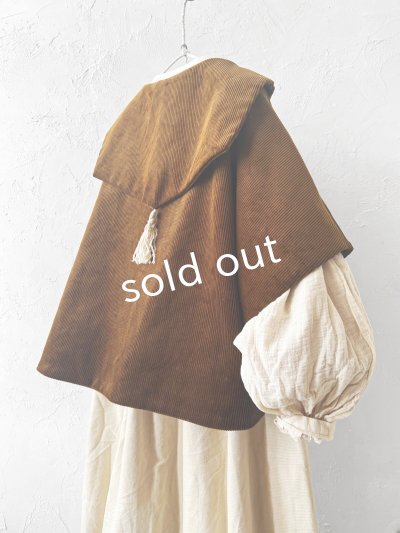 画像8: MARCHE' DE SOEUR／セーラ襟のタッセルちびコート・キャラメルブラウン