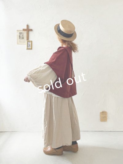 画像18: MARCHE' DE SOEUR／セーラ襟のタッセルちびコート・キャラメルブラウン