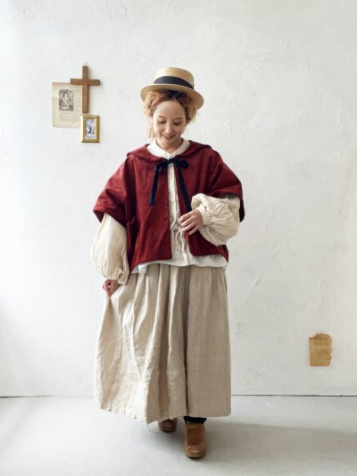 画像3: MARCHE' DE SOEUR／セーラ襟のタッセルちびコート・クラシカルレッド