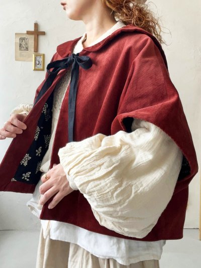 画像7: MARCHE' DE SOEUR／セーラ襟のタッセルちびコート・クラシカルレッド