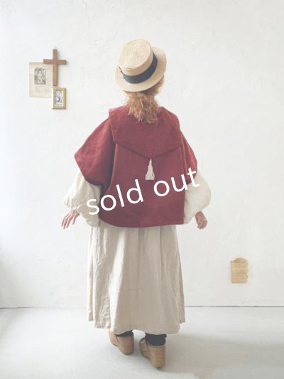 画像17: MARCHE' DE SOEUR／セーラ襟のタッセルちびコート・キャラメルブラウン