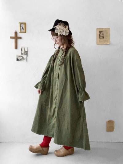 画像7: Dgy／コーデュロイフリル襟ワンピース・アイボリー