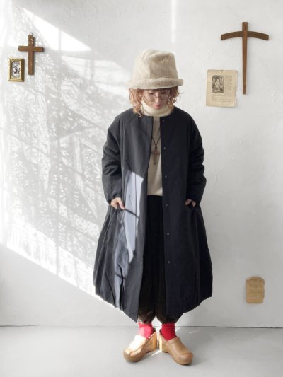 画像6: ｍ.ｎ／中綿バルーンコート・ブラック