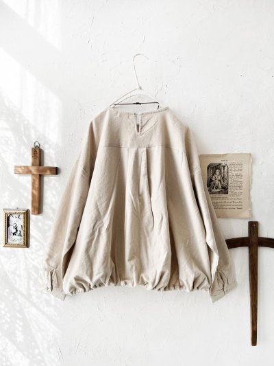 画像8: Dgy／起毛コットンネルプルオーバー・アイボリー