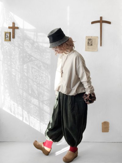 画像13: Dgy／起毛コットンネルプルオーバー・アイボリー