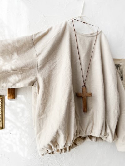 画像6: Dgy／起毛コットンネルプルオーバー・アイボリー