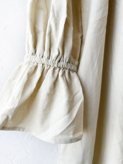 画像4: Dgy／コーデュロイフリル襟ワンピース・アイボリー