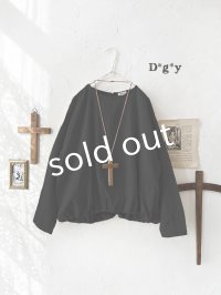 Dgy／起毛コットンネルプルオーバー・ブラック