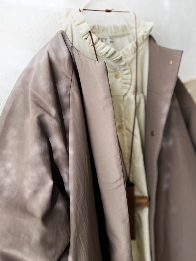 画像2: ｍ.ｎ／中綿バルーンコート・モカ