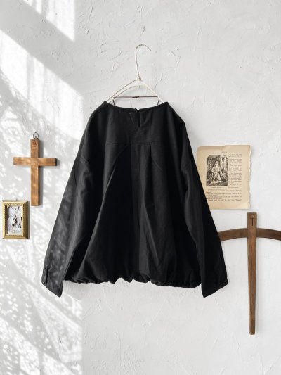 画像4: Dgy／起毛コットンネルプルオーバー・ブラック