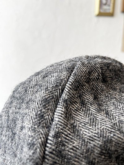 画像6: 羊帽子店／12-4 シェットランドウールリネンの冬のヘミング・杢ブラック