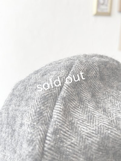 画像6: 羊帽子店／12-4 シェットランドウールリネンの冬のヘミング・杢ブラック