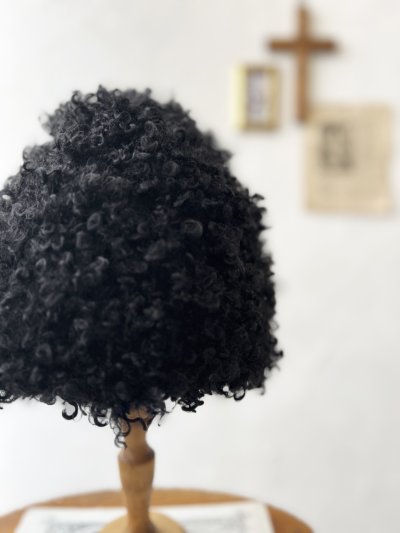 画像2: 羊帽子店／12-8 くるくる羊カーリーどんぐり帽子・ブラック