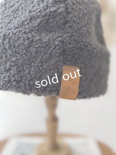 画像3: 羊帽子店／12-5 ぬくぬく冬のどんぐり帽子・チャコール