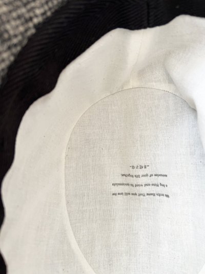 画像9: 羊帽子店／12-1bk クラシカルツイードの冬のダブルハット・杢ブラック×ブラック