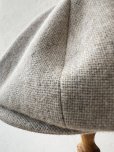 画像7: 羊帽子店／12-3 冬のヘリンボーンキャスケット・杢ライトグレー (7)