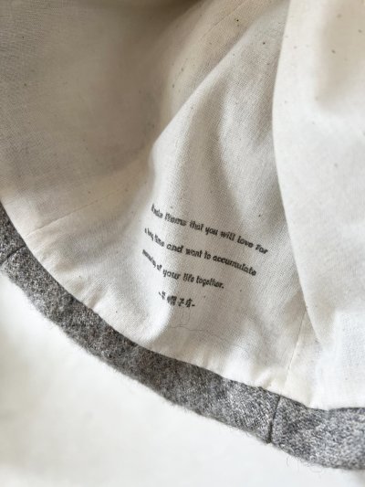 画像7: 羊帽子店／12-4 シェットランドウールリネンの冬のヘミング・杢グレー