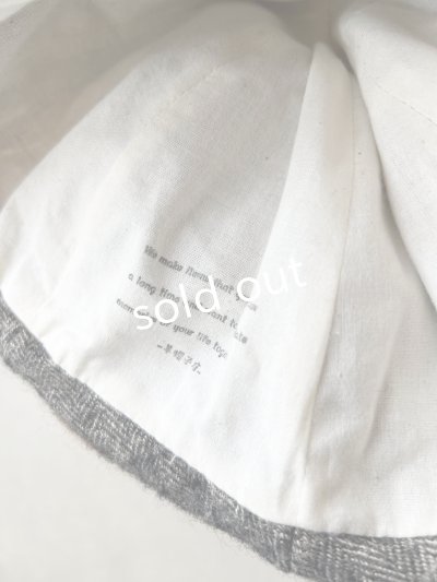 画像7: 羊帽子店／12-4 シェットランドウールリネンの冬のヘミング・杢ブラック