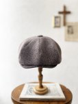 画像3: 羊帽子店／12-3 冬のヘリンボーンキャスケット・杢ブラウン (3)