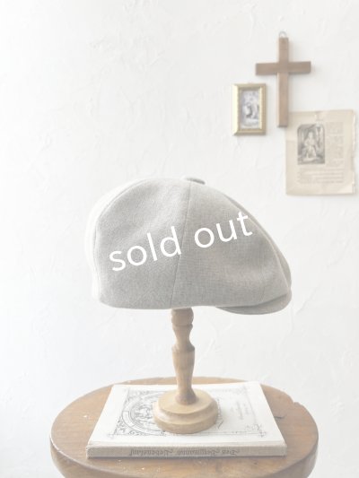 画像4: 羊帽子店／12-3 冬のヘリンボーンキャスケット・杢ライトグレー