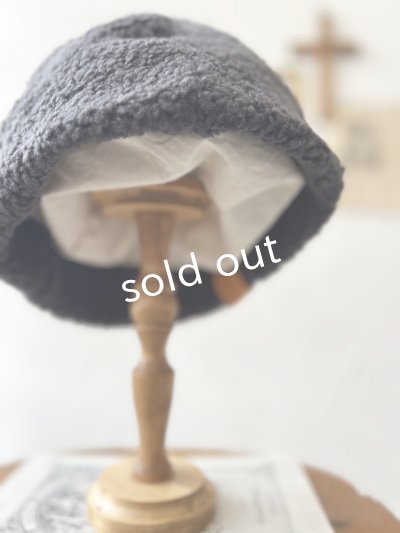 画像7: 羊帽子店／12-5 ぬくぬく冬のどんぐり帽子・チャコール