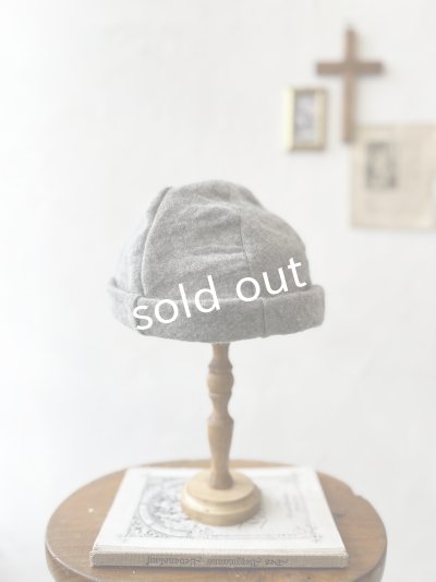 画像4: 羊帽子店／12-4 シェットランドウールリネンの冬のヘミング・杢グレー