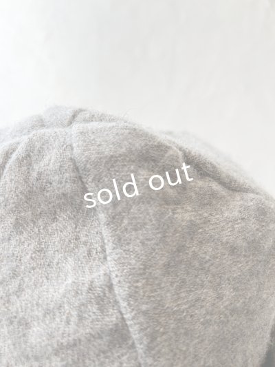 画像6: 羊帽子店／12-4 シェットランドウールリネンの冬のヘミング・杢グレー