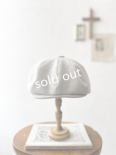 画像3: 羊帽子店／12-3 冬のヘリンボーンキャスケット・杢ライトグレー