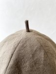 画像5: 羊帽子店／12-7 ベルギーリネンのほっこりベレー帽・モカ (5)