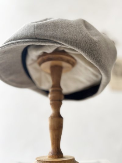 画像8: 羊帽子店／12-3 冬のヘリンボーンキャスケット・杢ライトグレー