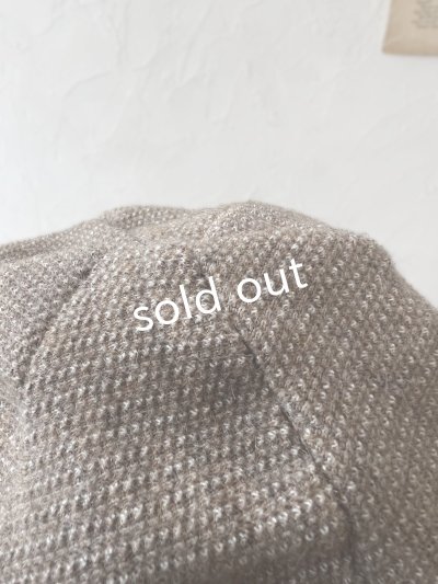 画像6: 羊帽子店／12-6 アイスランドウールの冬のヘミング・杢ベージュ