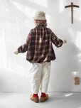 画像25: MARCHE' DE SOEUR／ウールガーゼのバルーンチュニック・赤チェック (25)