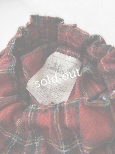 画像3: MARCHE' DE SOEUR／ウールガーゼのバルーンチュニック・赤チェック