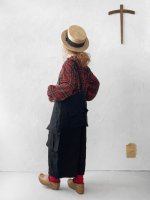 画像16: MARCHE' DE SOEUR／ウールガーゼのバルーンチュニック・赤チェック (16)