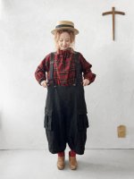画像13: MARCHE' DE SOEUR／ウールガーゼのバルーンチュニック・赤チェック (13)