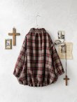 画像8: MARCHE' DE SOEUR／ウールガーゼのバルーンチュニック・ベージュチェック (8)